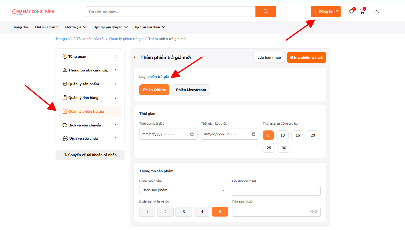 Màn hình đăng ký