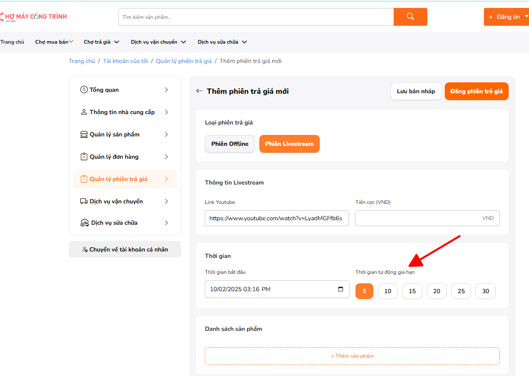 Màn hình đăng ký