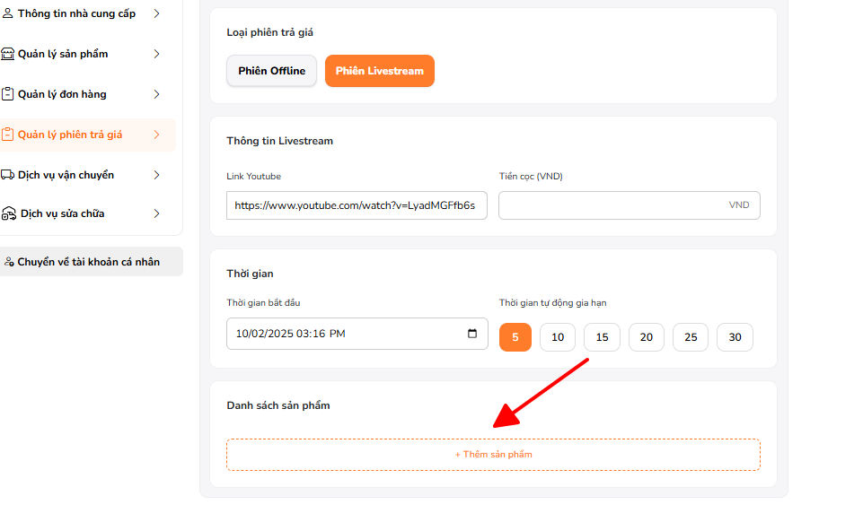 Màn hình đăng ký