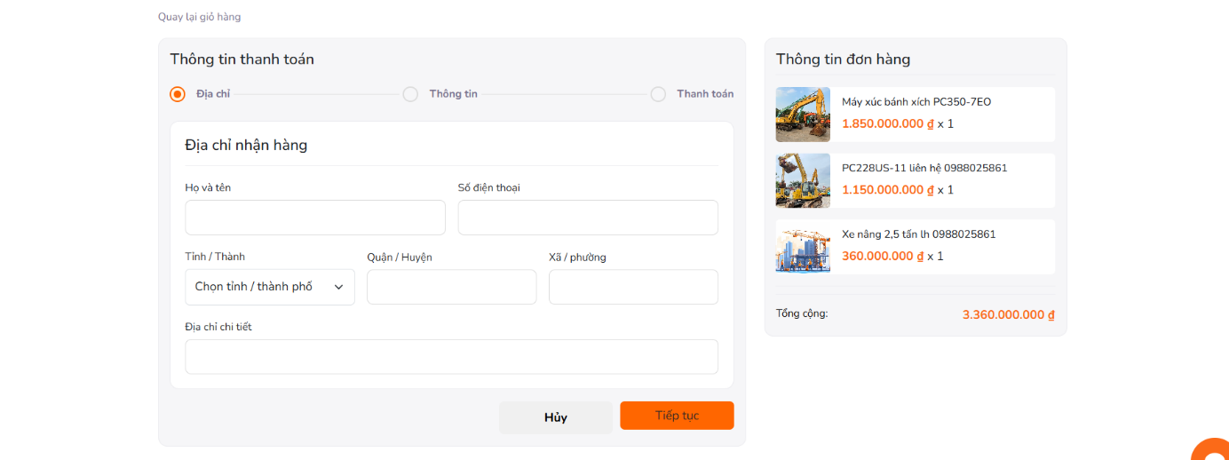 Màn hình đăng ký